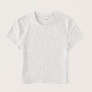 Abercrombie heathered baby tee